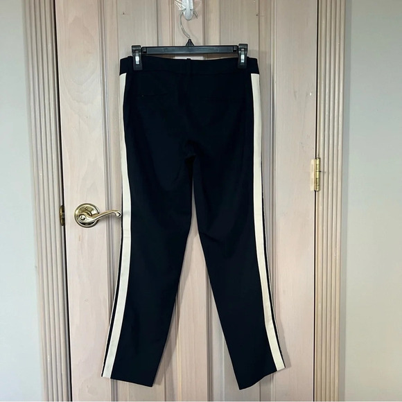 Vince Side Stripe Stretch Wool Trouser Pants Navy Blue 9919 - Picture 4 of 11